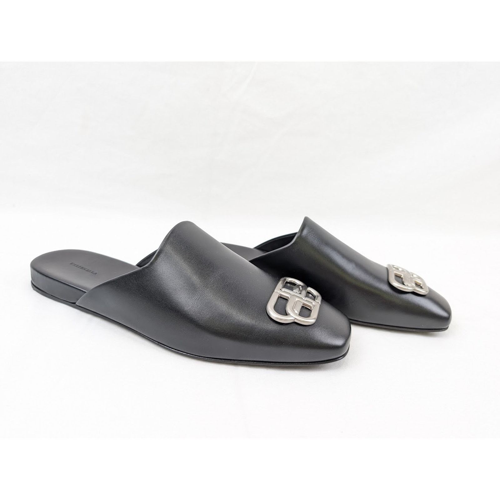 Balenciaga o1rshd1 Q:3 / Cosy BB Mules in Black/Nikel Size US 10 / EU 43 - 11 Thumbnail