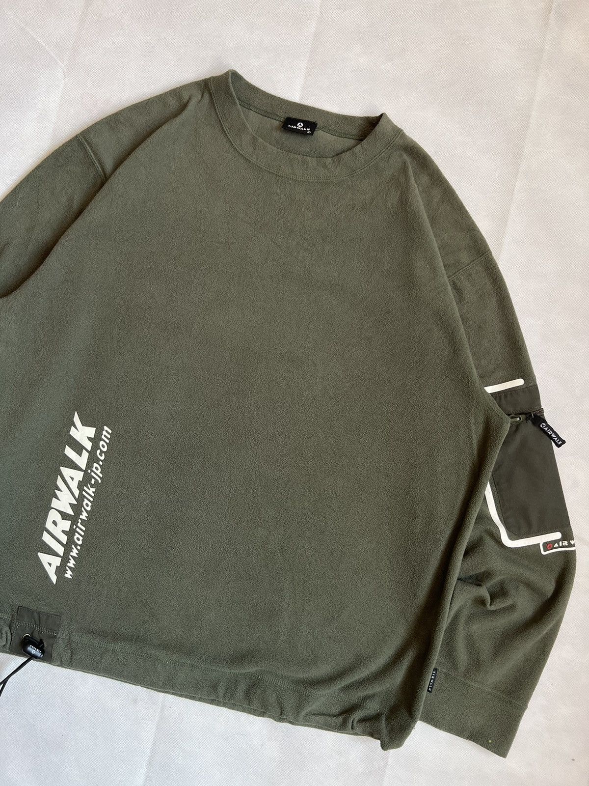 Airwalk Airwalk Japan Green Fleece Sweater Size US L / EU 52-54 / 3 - 4 Thumbnail