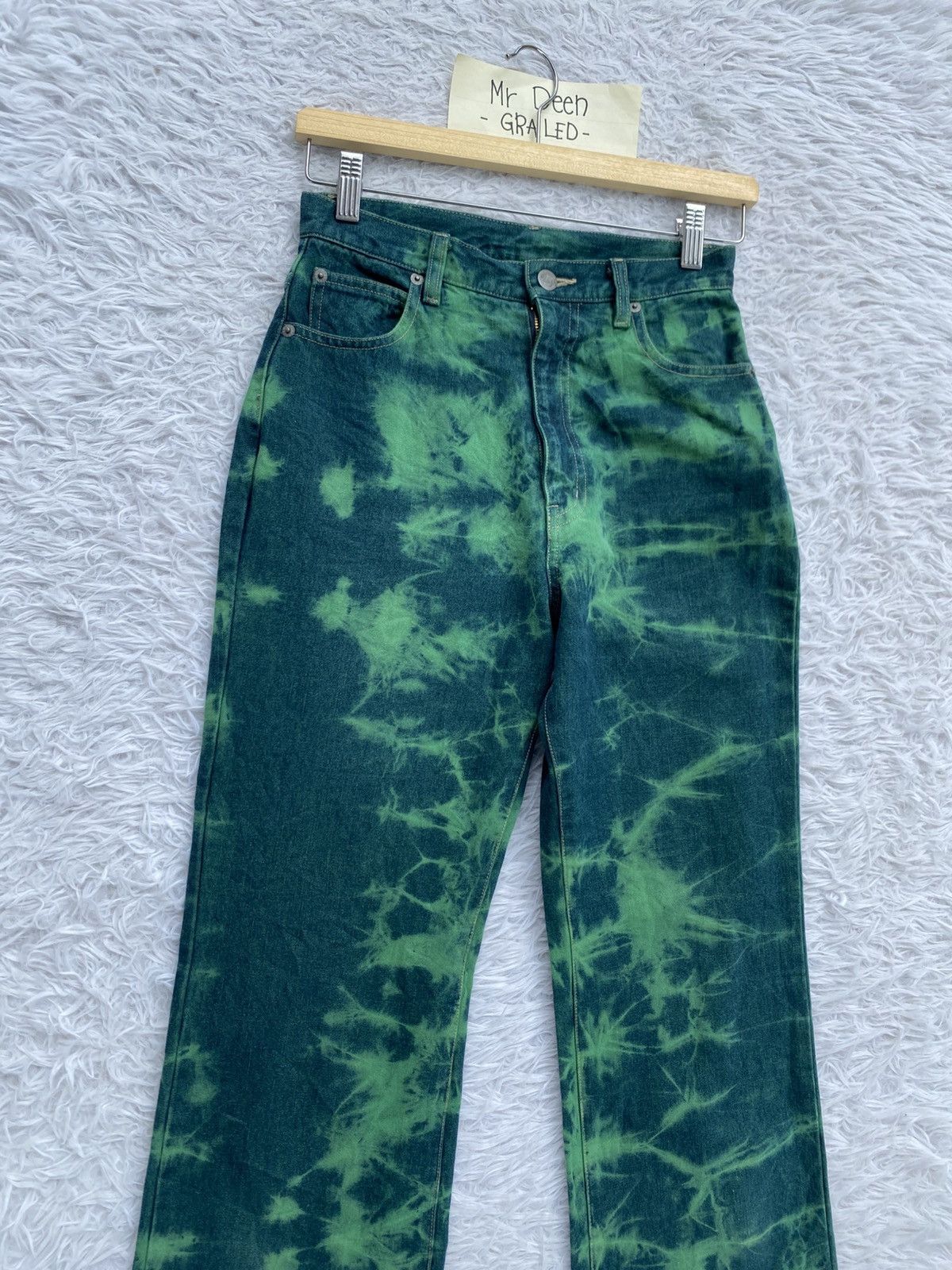 Japanese Brand Vintage 90s Japanese Brand Tie Dye Flash Jeans Pants Size US 27 - 6 Thumbnail