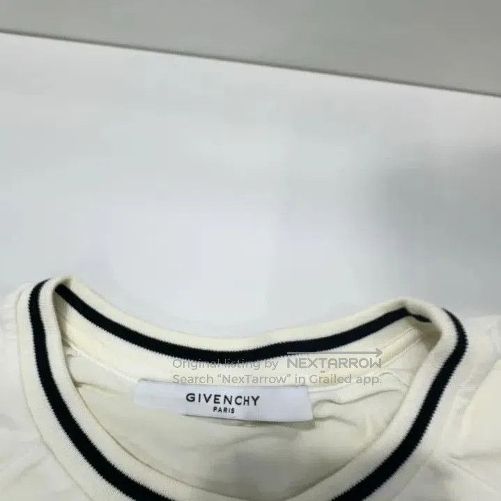 Givenchy Givenchy Striped Logo Embroidered Short Sleeve T-Shirt. Size US L / EU 52-54 / 3 - 4 Thumbnail