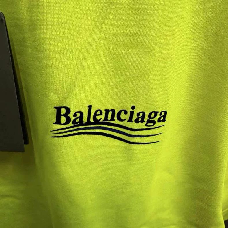 Balenciaga Balenciaga Fluorescent Yellow Cola Short Sleeve Size US L / EU 52-54 / 3 - 3 Thumbnail