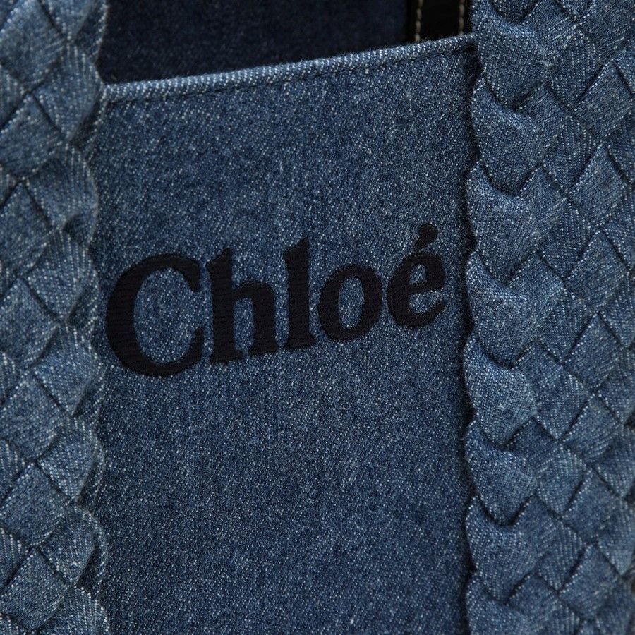 Chloe o1d2blof0824 Size : OS / Small Tote Bag in Blue Size ONE SIZE - 5 Thumbnail