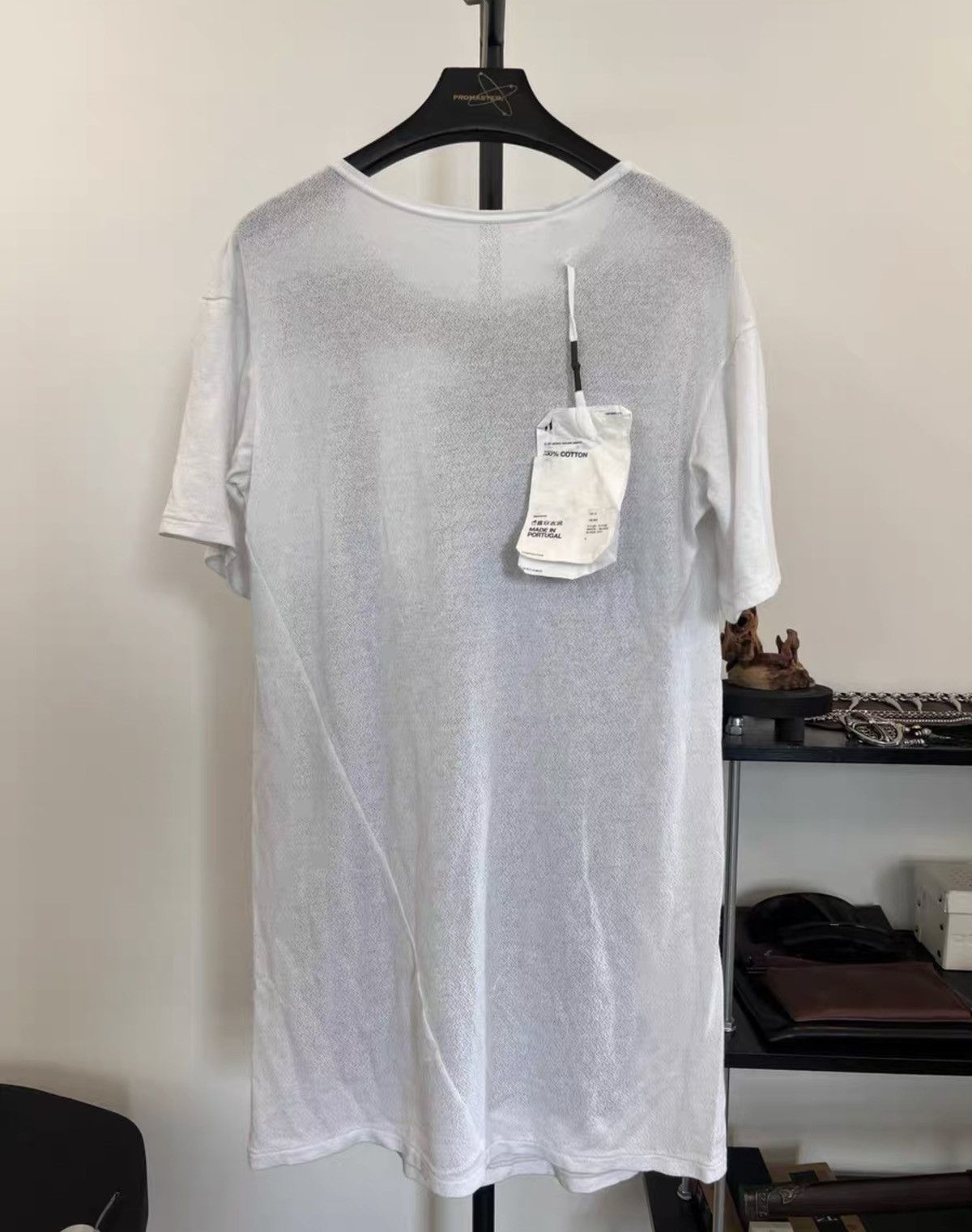 11 By Boris Bidjan Saberi 11ByBBS Mesh-Panel Cotton T-Shirt Size US S / EU 44-46 / 1 - 2 Thumbnail