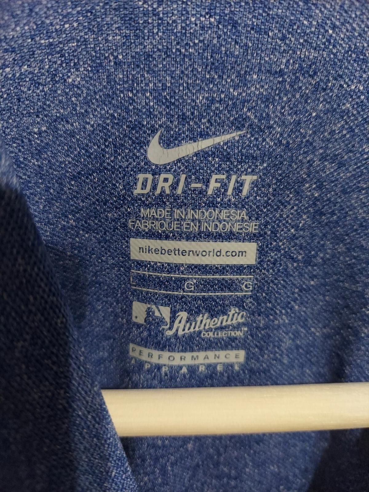 Nike KANSAS CITY ROYALS POLO L Dri Fit Cool Base Blue Size ONE SIZE - 7 Thumbnail
