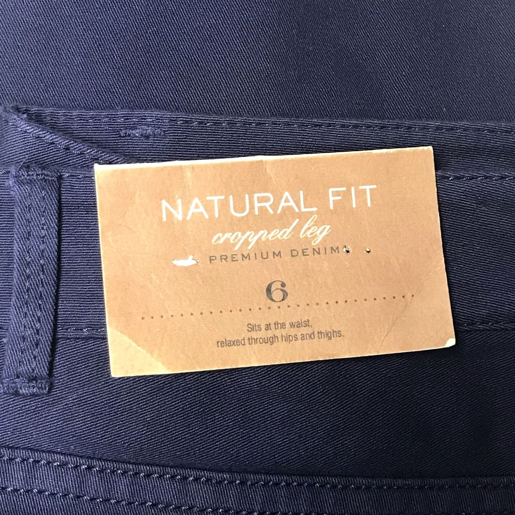 Coldwater Creek Coldwater Creek Women Navy Blue Natural Fit Bi-Stretch Cropped Leg Capri Pants 6 Size 28" / US 6 / IT 42 - 4 Thumbnail