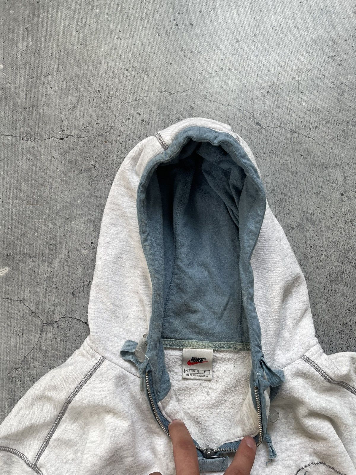 Nike × Vintage Vintage Nike Hoodie Small Logo Y2K 90s USA Style USA Size US M / EU 48-50 / 2 - 5 Thumbnail
