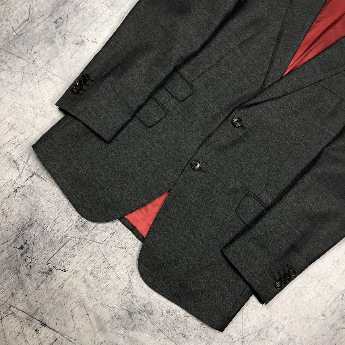 Designer Vintage Suitsupply Vitale Barberis Italy Wool Classic Blazer Size 42R - 5 Thumbnail