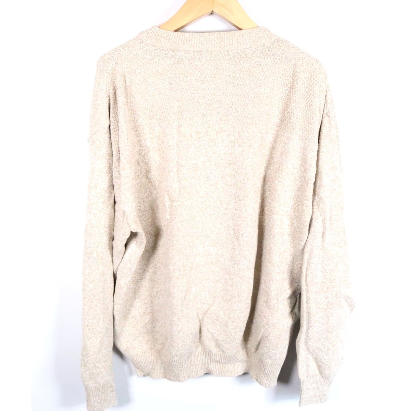 Vintage VINTAGE Henley Sweater Men's XL Beige Chunky Cotton Knit Shenandoah Preppy VTG Size US XL / EU 56 / 4 - 2 Thumbnail