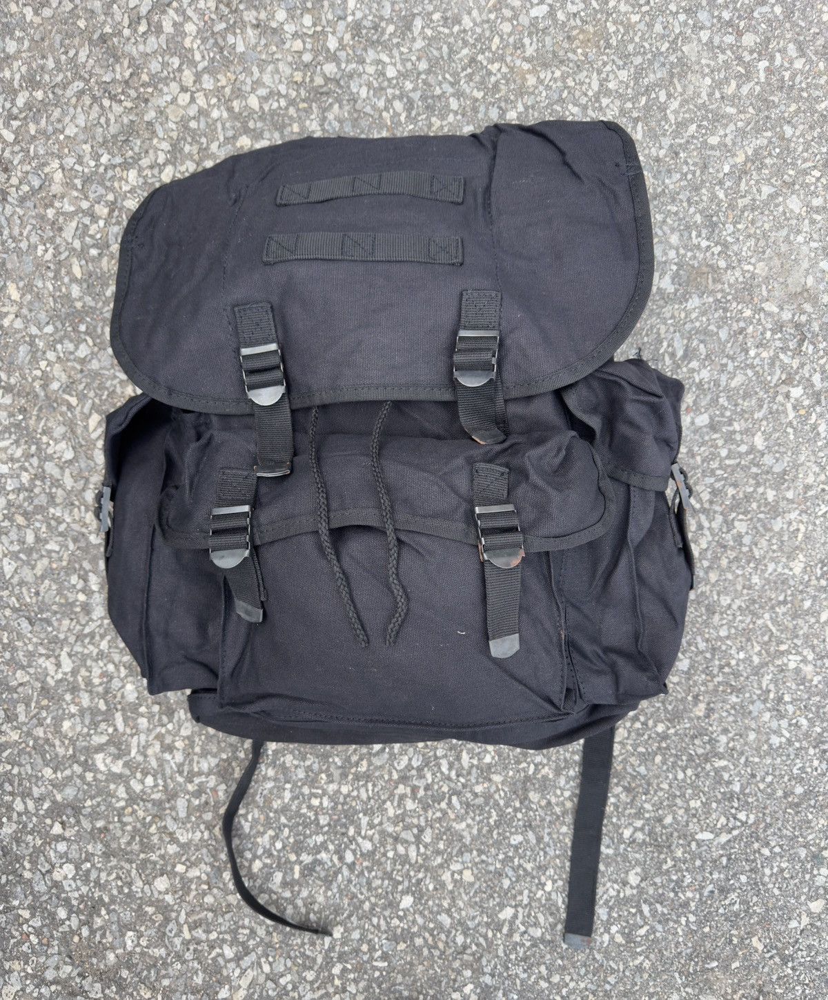 image of Archival Clothing x Military Vintage Over-Dyed Military Backpack in Army, Men's
