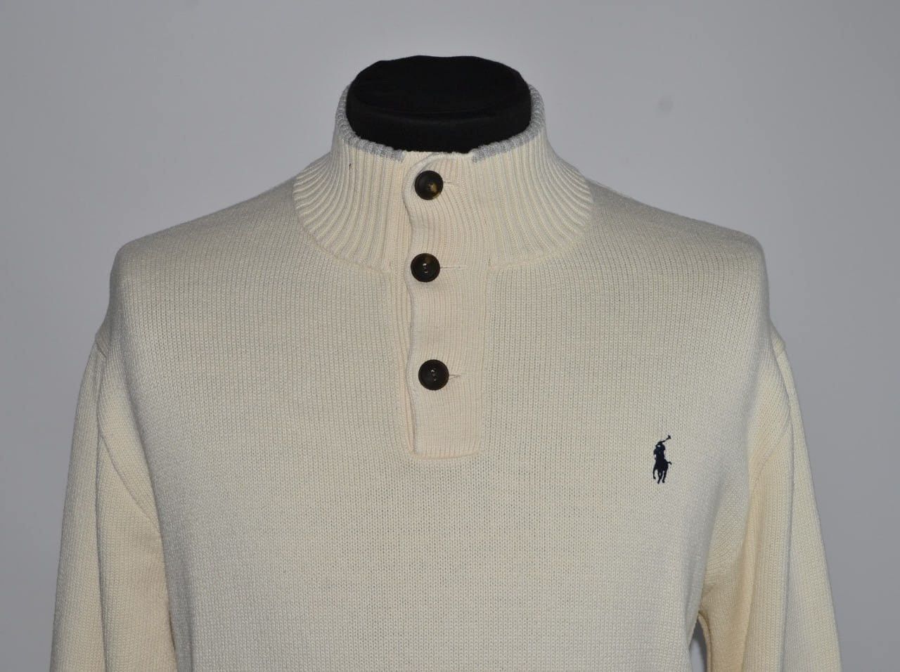 Polo Ralph Lauren × Vintage Polo Ralph Lauren Sweater Cotton 1/4 zip Size XXL Size US XXL / EU 58 / 5 - 2 Thumbnail