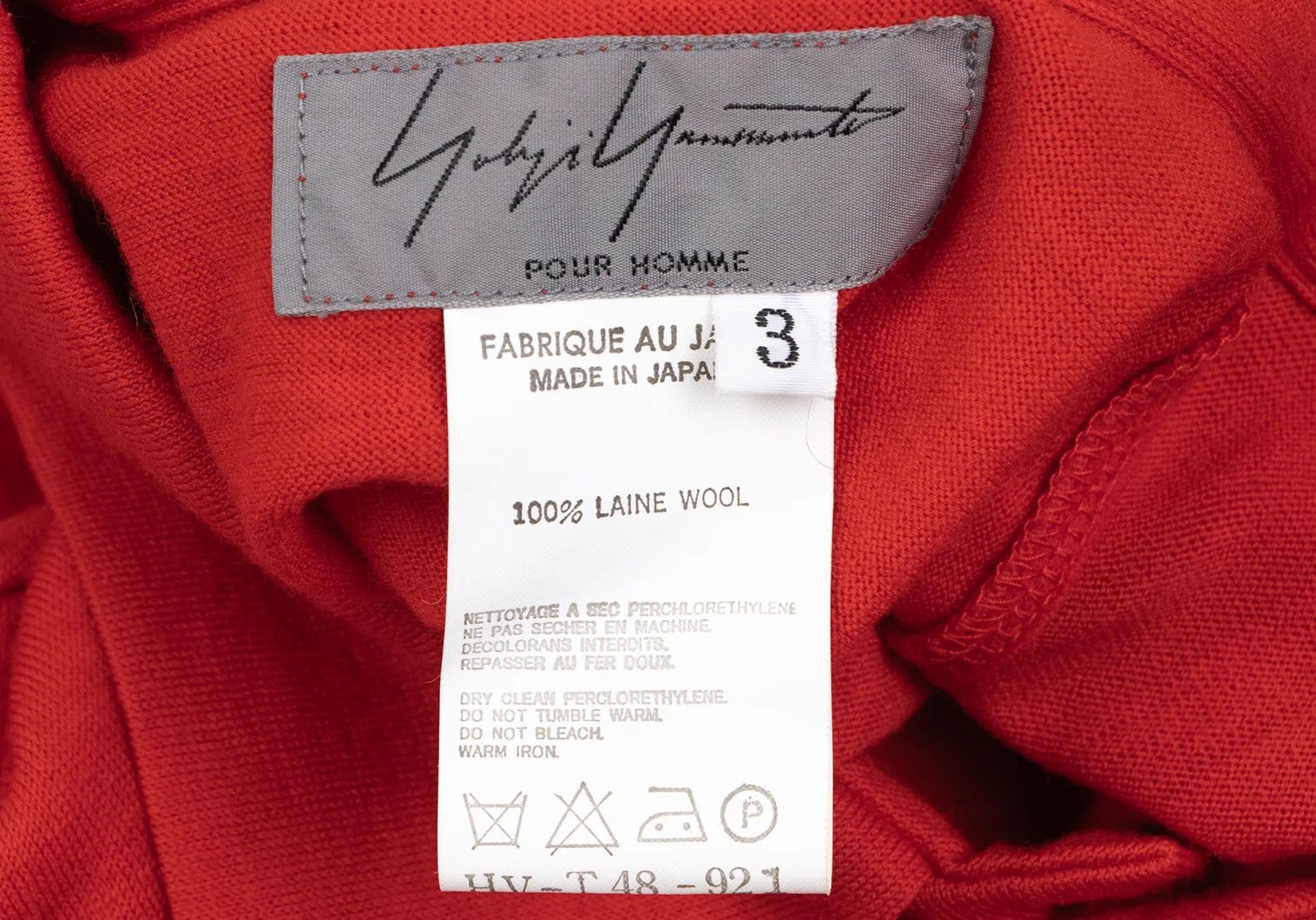 Yohji Yamamoto Yohji Yamamoto Wool Knit Shirt Red 3 Size US L / EU 52-54 / 3 - 11 Thumbnail
