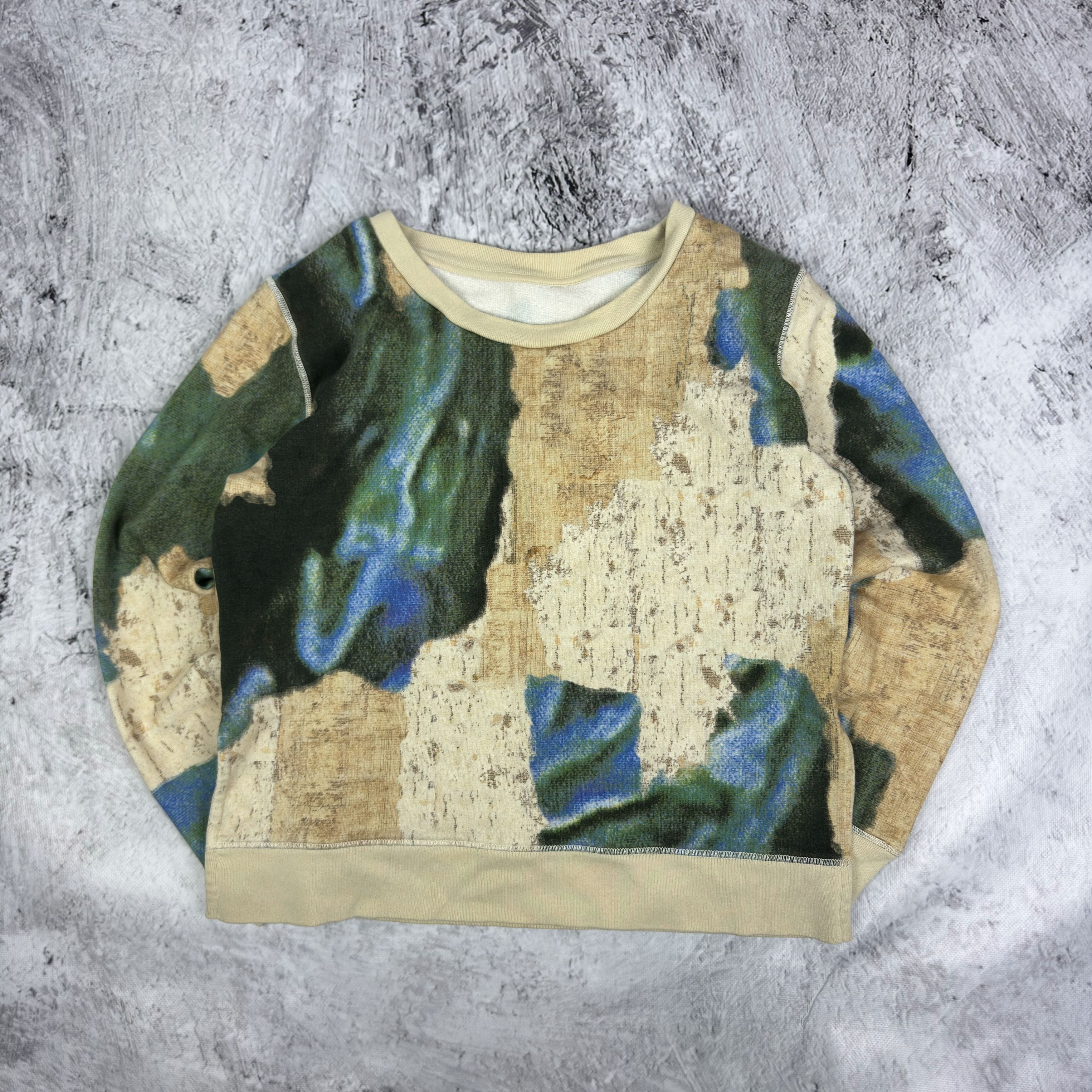 Acne Studios Acne Studios Womens Multicolor Angle Printed Sweatshirt Size S / US 4 / IT 40 - 2 Thumbnail