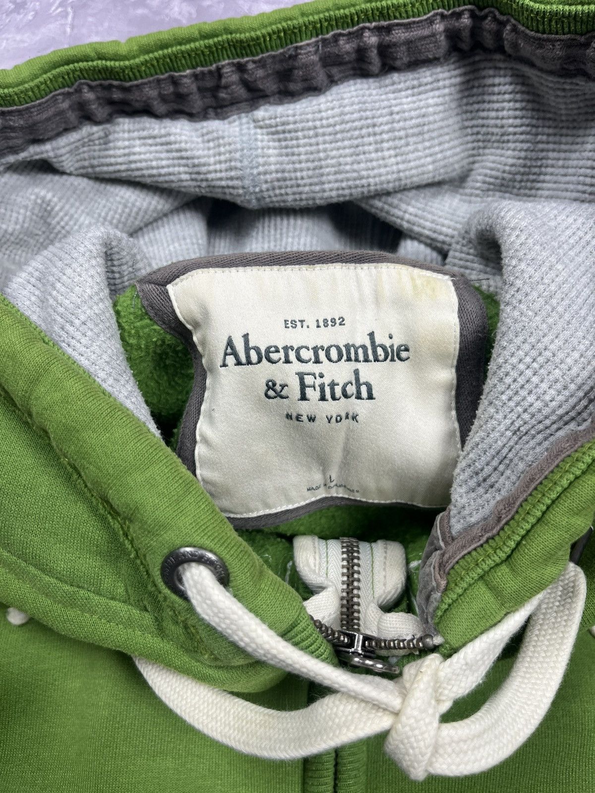 Abercrombie & Fitch Abercrombie & Fitch Green Zip Hoodie Zip lgb style Size L / US 10 / IT 46 - 9 Thumbnail