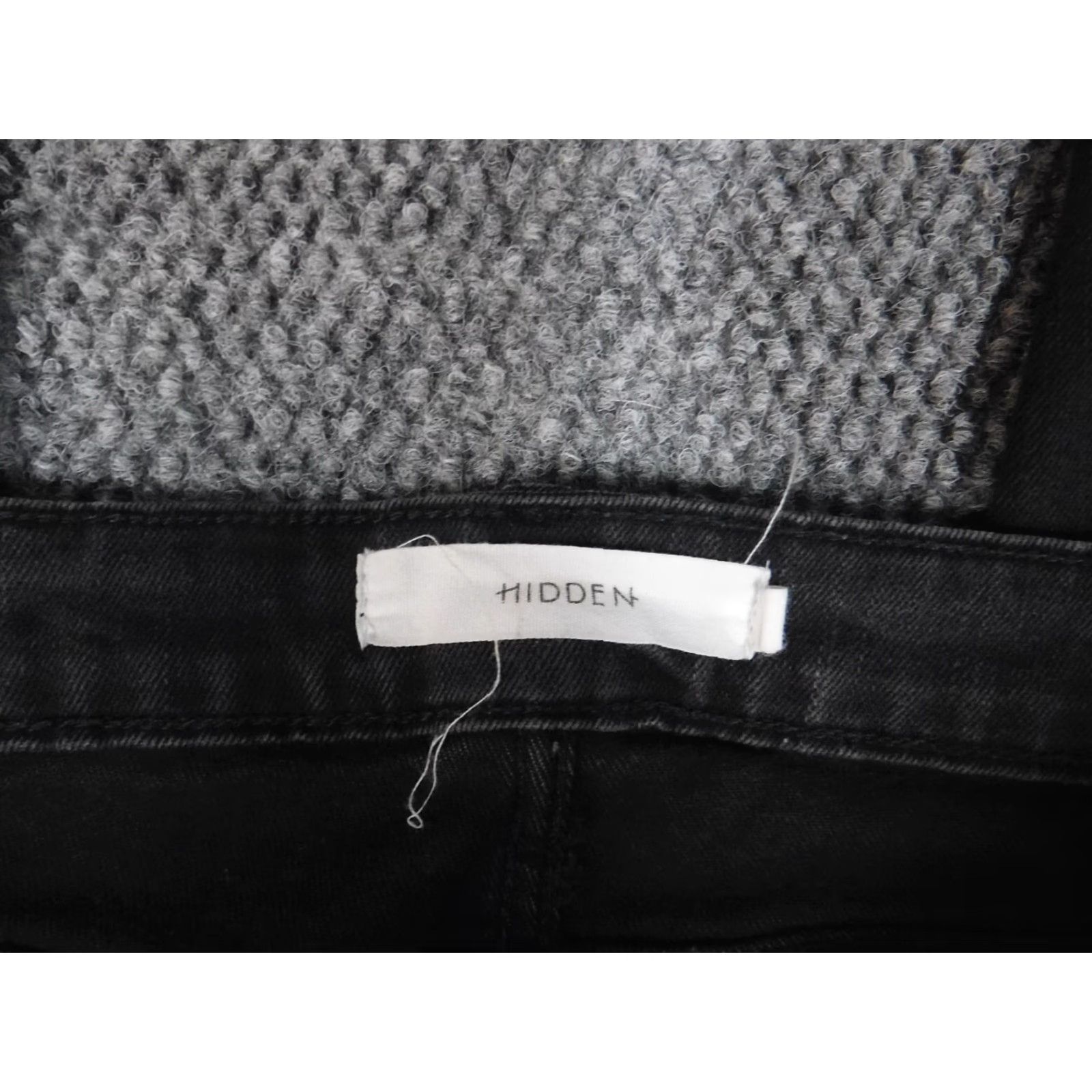 Vintage hidden Jeans Womens 31 black straight denim distressed embroidered floral 5-pocket Modern Designer Jeans Women Size 31 Black Regular Fit Size 24" / US 00 / IT 34 - 3 Thumbnail