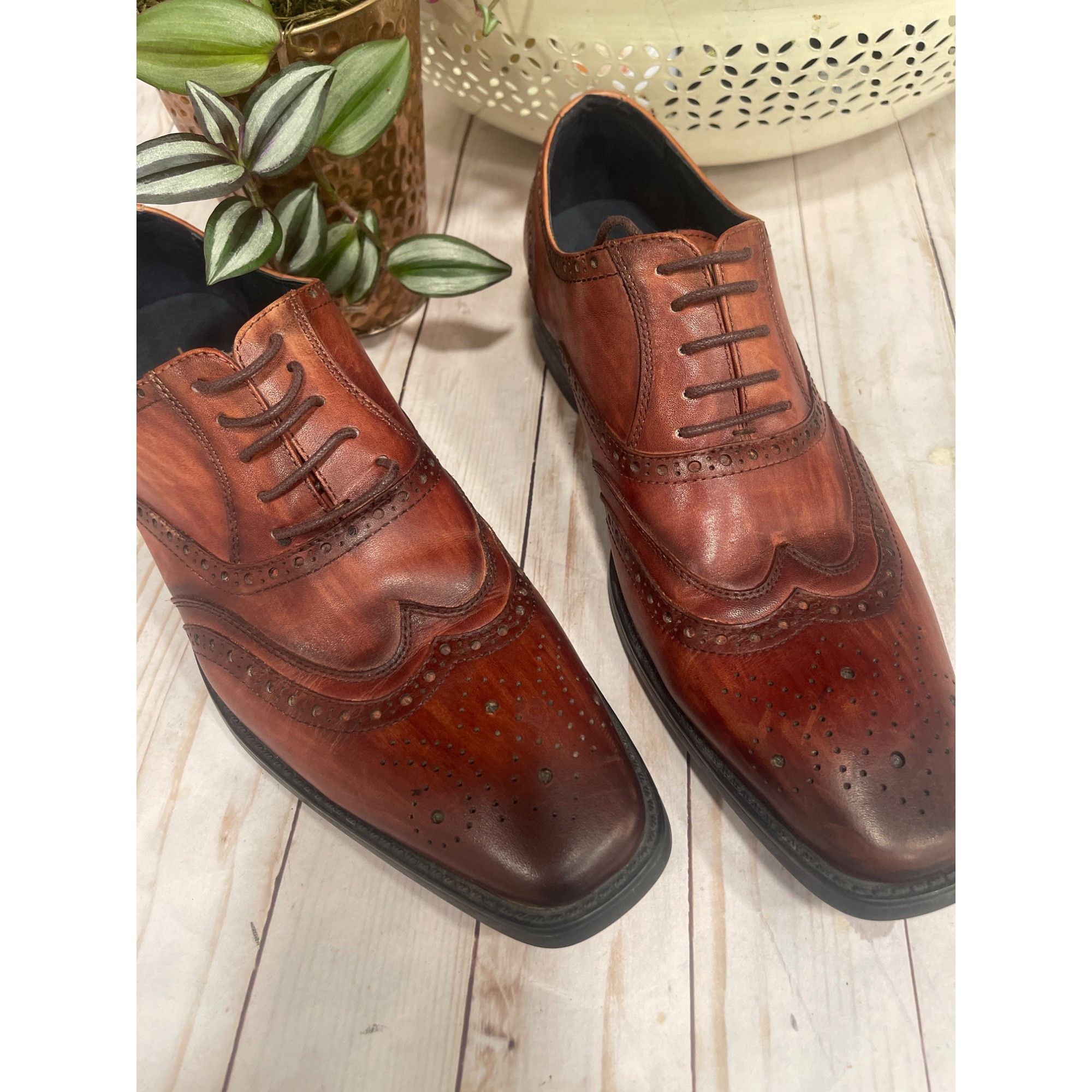 Other Jump New York Leather Oxford Wingtip Sz 10 Size US 10 / EU 43 - 1 Thumbnail