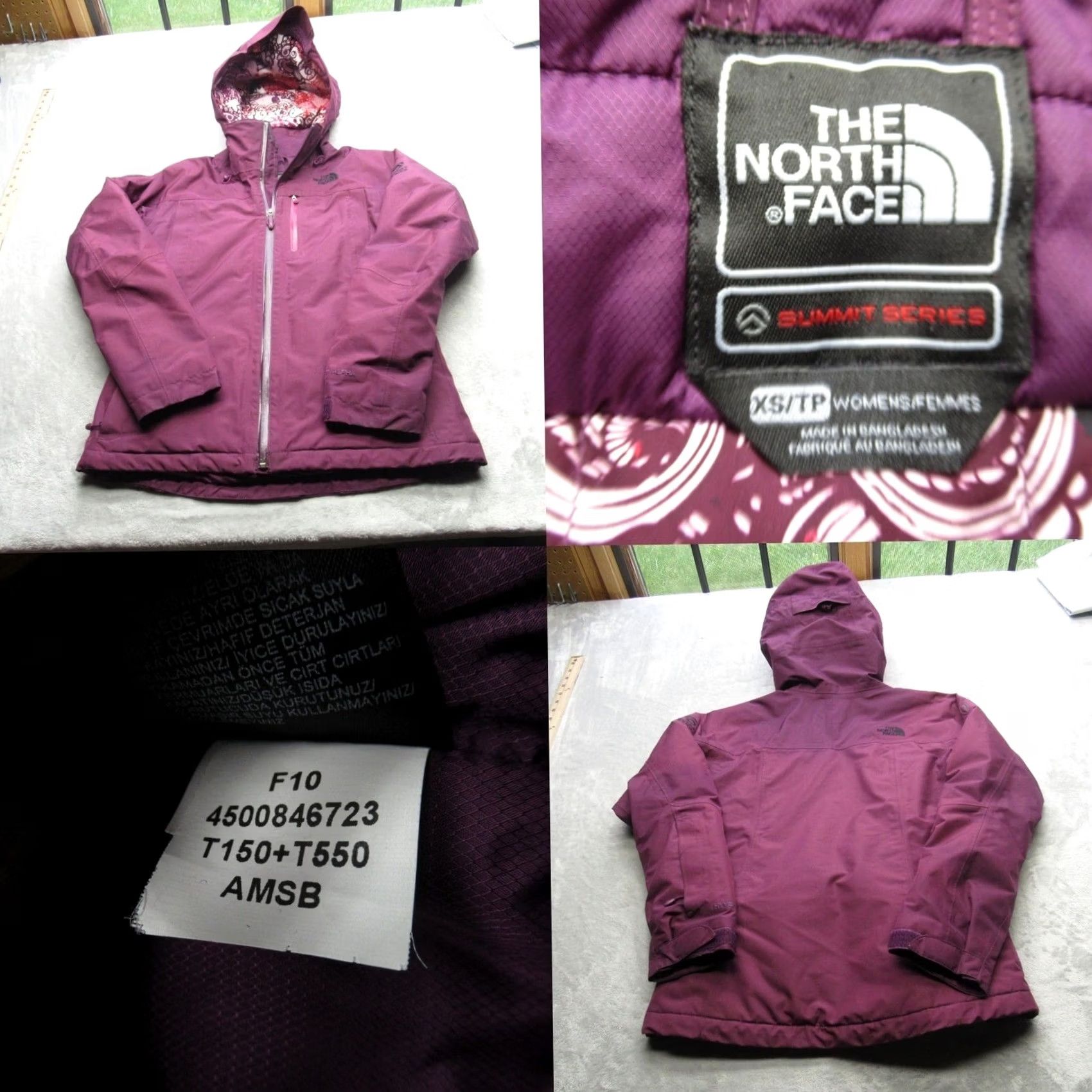 The North Face VINTAGE The North Face Jacket Womens XS Purple Summit Series Hooded Waterproof Insulated Size XS / US 0-2 / IT 36-38 - 2 Thumbnail