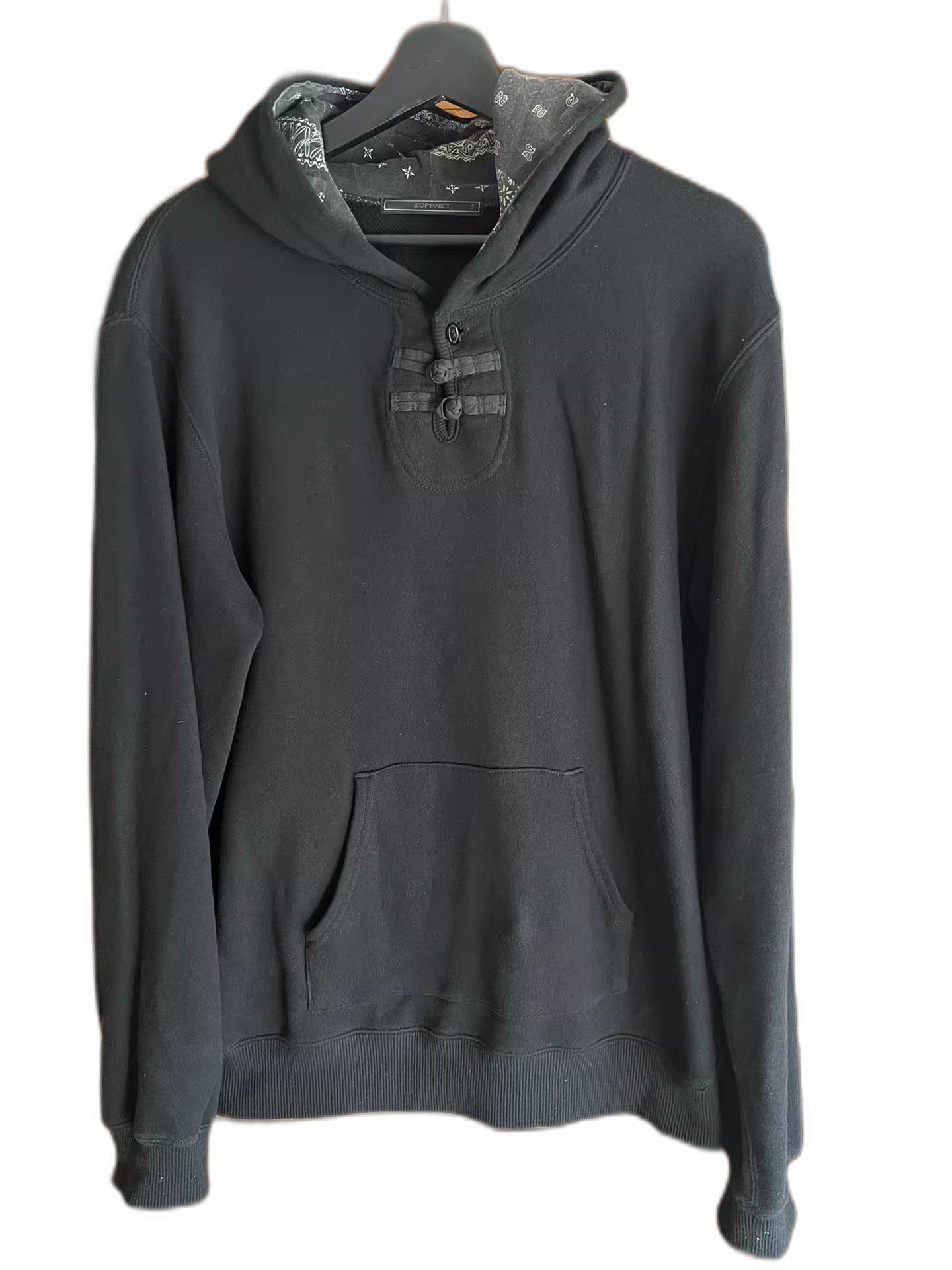 Sophnet. Sophnet Black Paisley Chinese Knot Hoodie Size US S / EU 44-46 / 1 - 1 Thumbnail