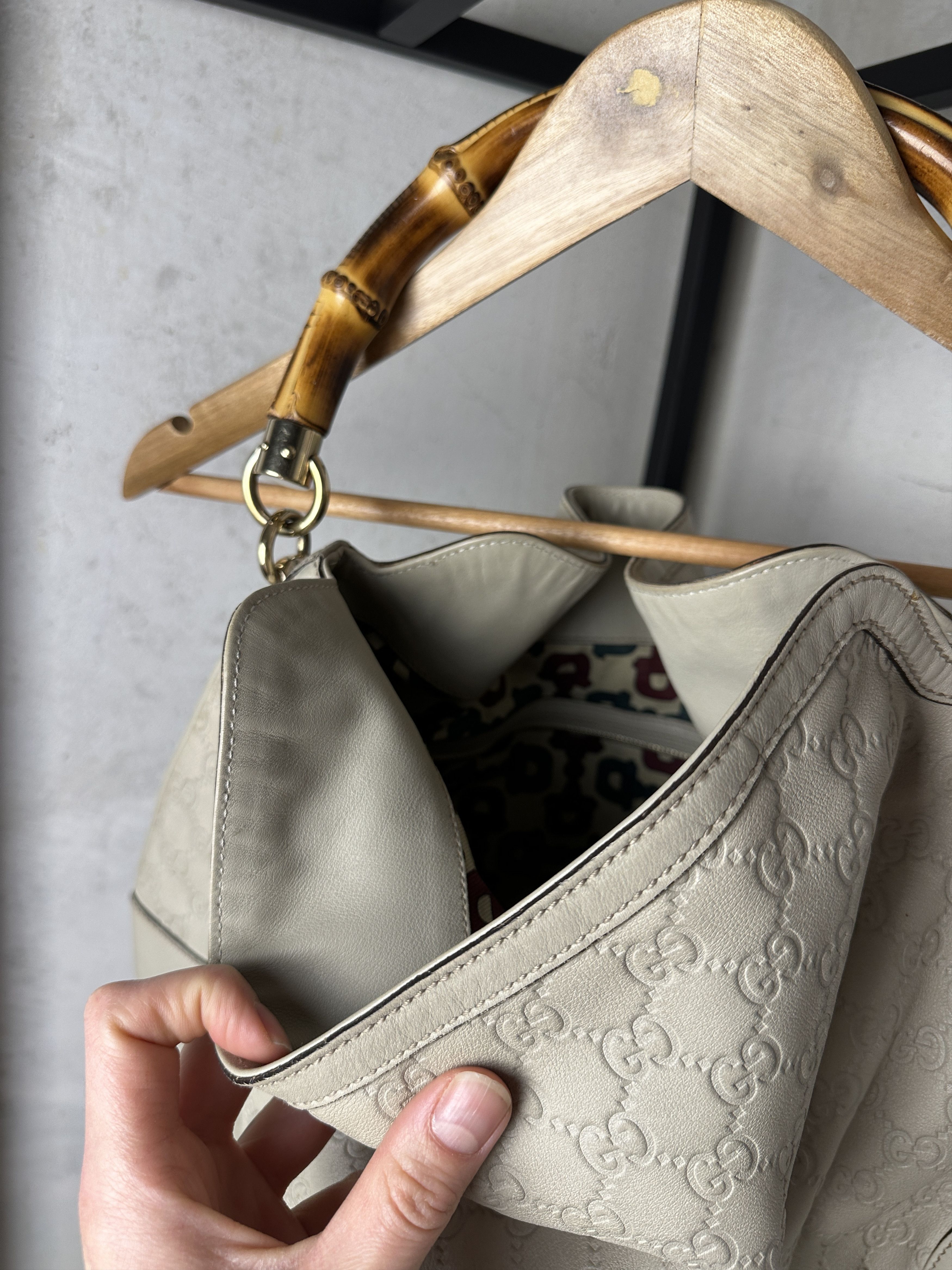 Gucci Gucci Pre-Owned bamboo-handle GG Handbag Size ONE SIZE - 6 Thumbnail