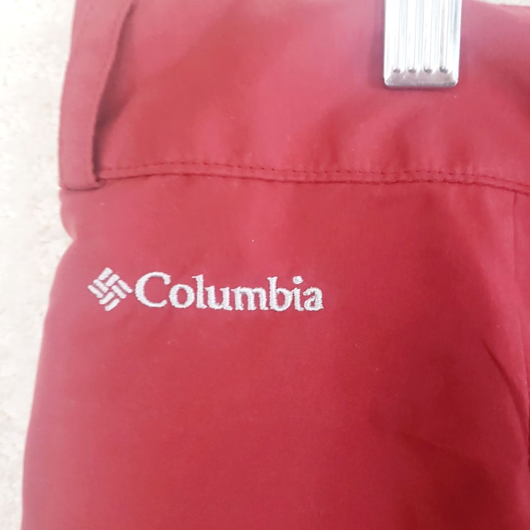 Vintage Columbia Men's Shorts Red 40x11 Omni-Shield Chino Flat Front Zip Pockets Logo Outdoor Casual Workwear Size US 40 / EU 56 - 7 Thumbnail