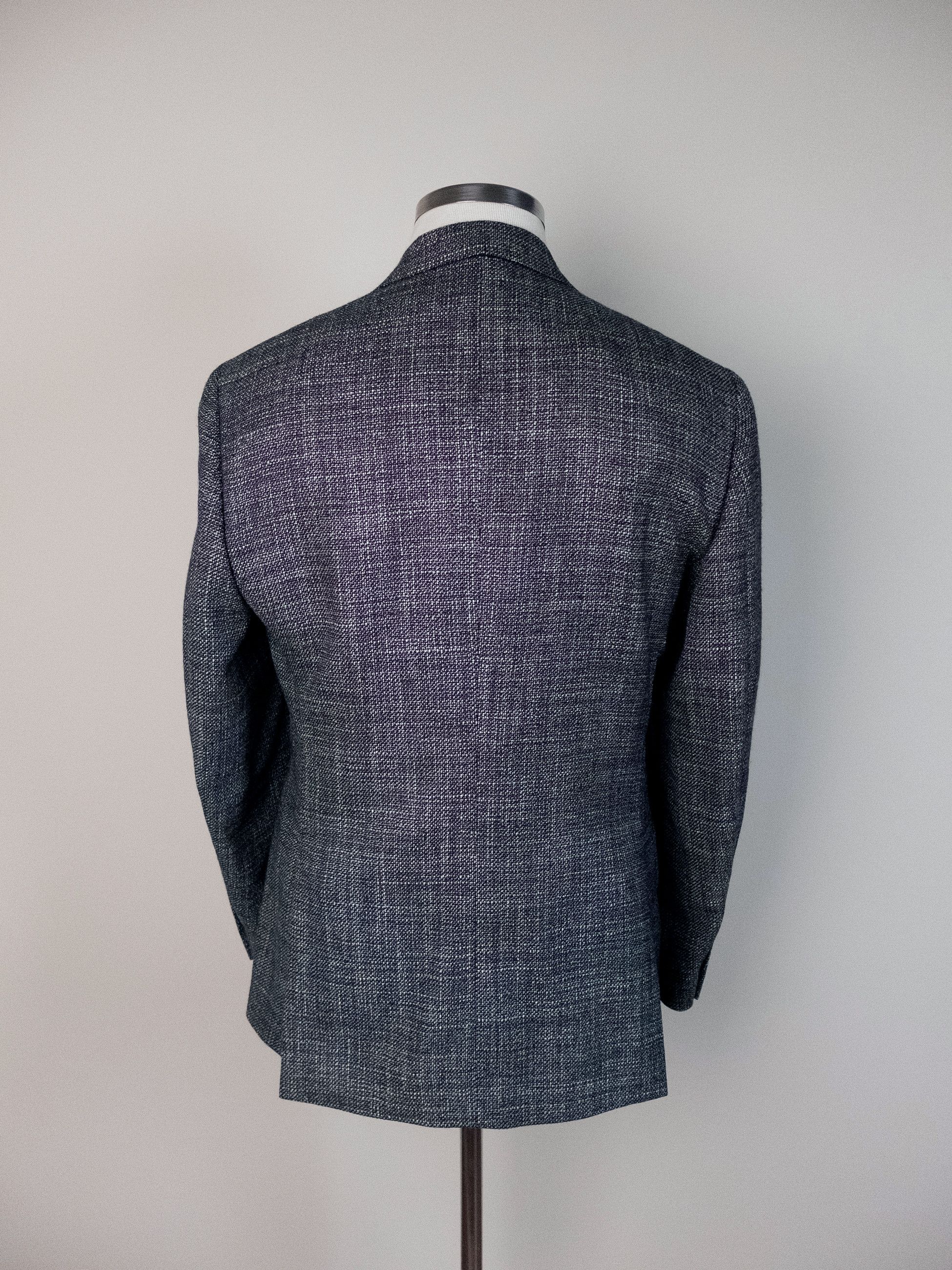 Lardini LARDINI gray speckled weave wool silk sportcoat jacket Size 40R - 2 Thumbnail