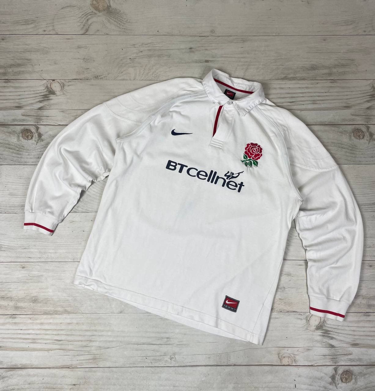 Nike Vintage Nike England Rugby 1999 2001 Long Sleeve Jersey Size US L / EU 52-54 / 3 - 1 Thumbnail