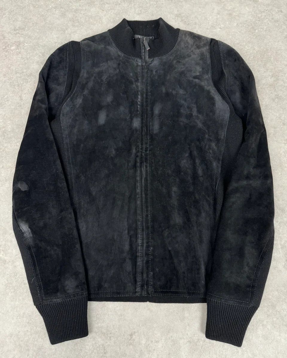 Gucci AW2003 Gucci Wool & Suede Hybrid Black Leather Jacket by Tom Ford Size US M / EU 48-50 / 2 - 1 Thumbnail