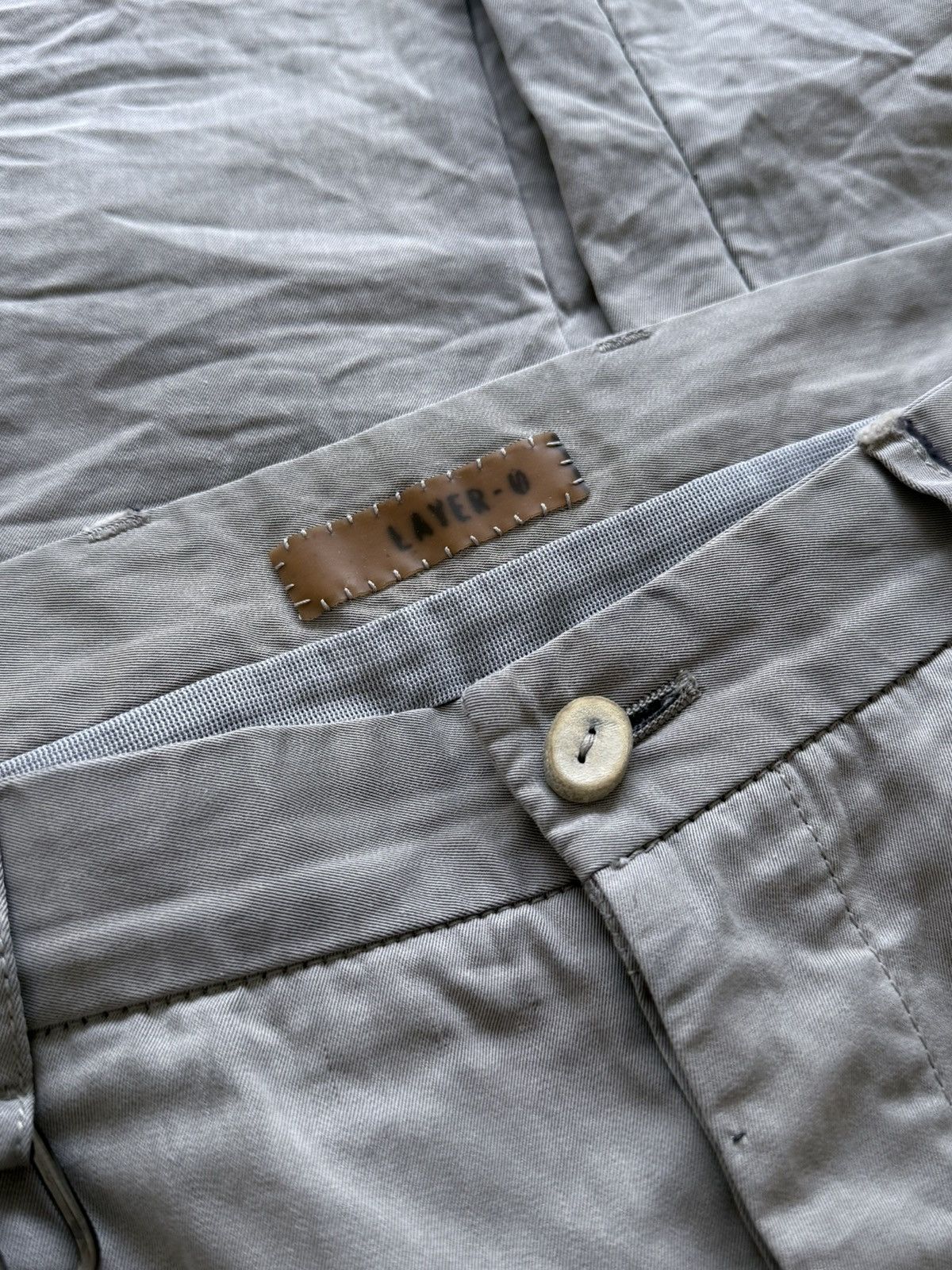 Layer-0 Gray Cotton Pants