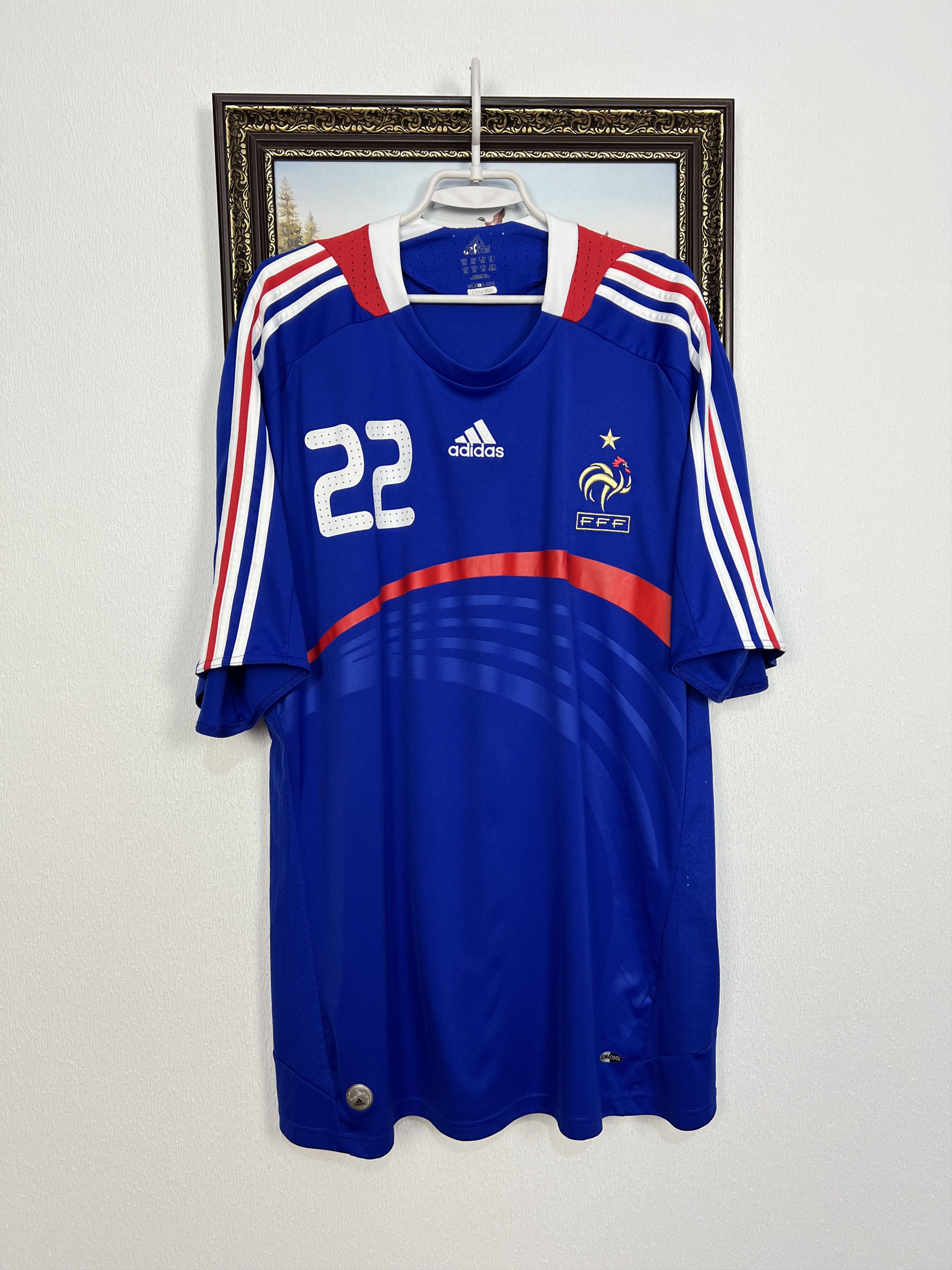 Adidas France Home football shirt 2007 #22 Ribery Jersey Trikot Size US XXL / EU 58 / 5 - 1 Thumbnail