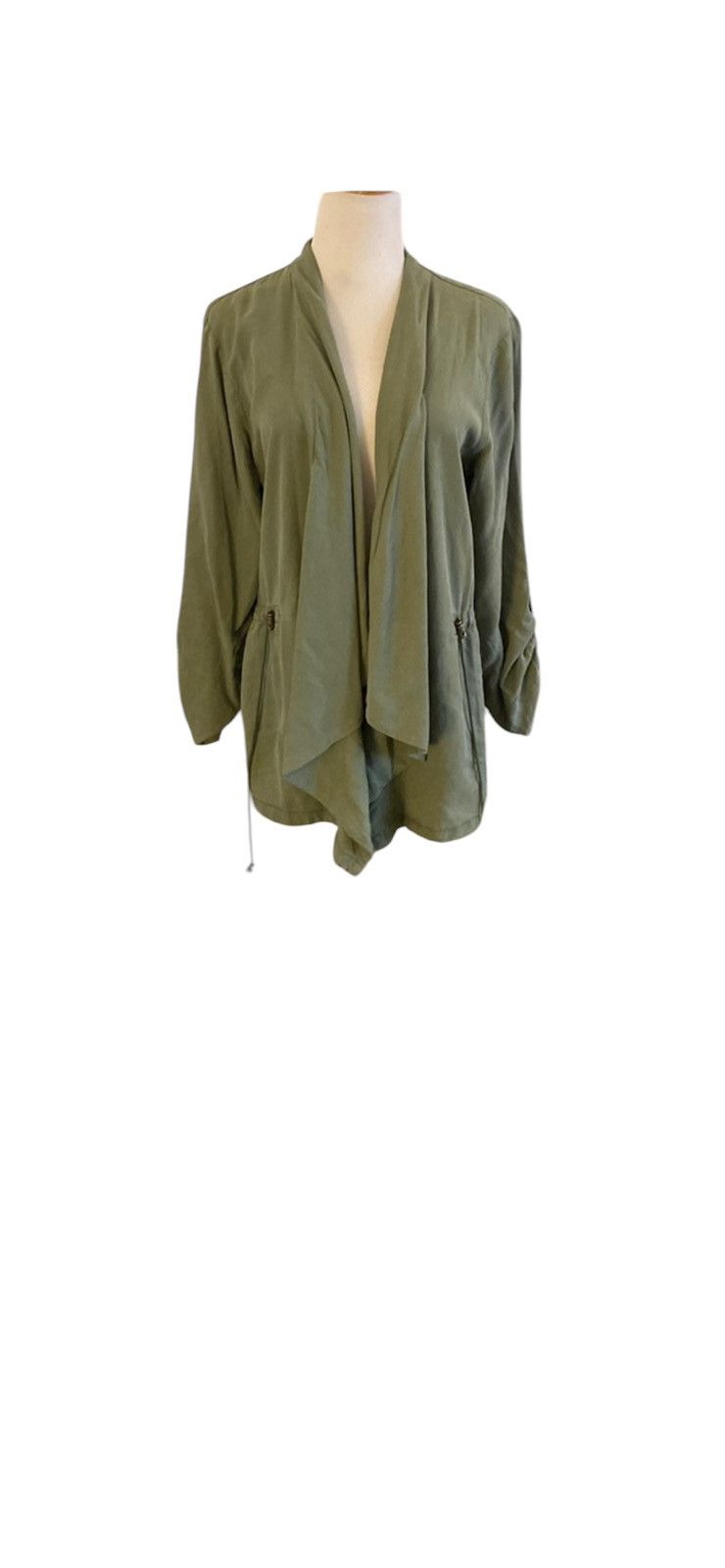 Sanctuary Sanctuary Lightweight Draped Green Utility Jacket | Large Size L / US 10 / IT 46 - 1 Thumbnail