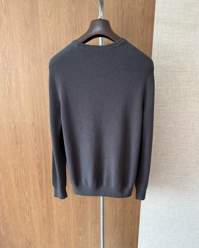 Ermenegildo Zegna Loro Piana Pure Vicuna Zip Knit Sweater Size US L / EU 52-54 / 3 - 7 Thumbnail
