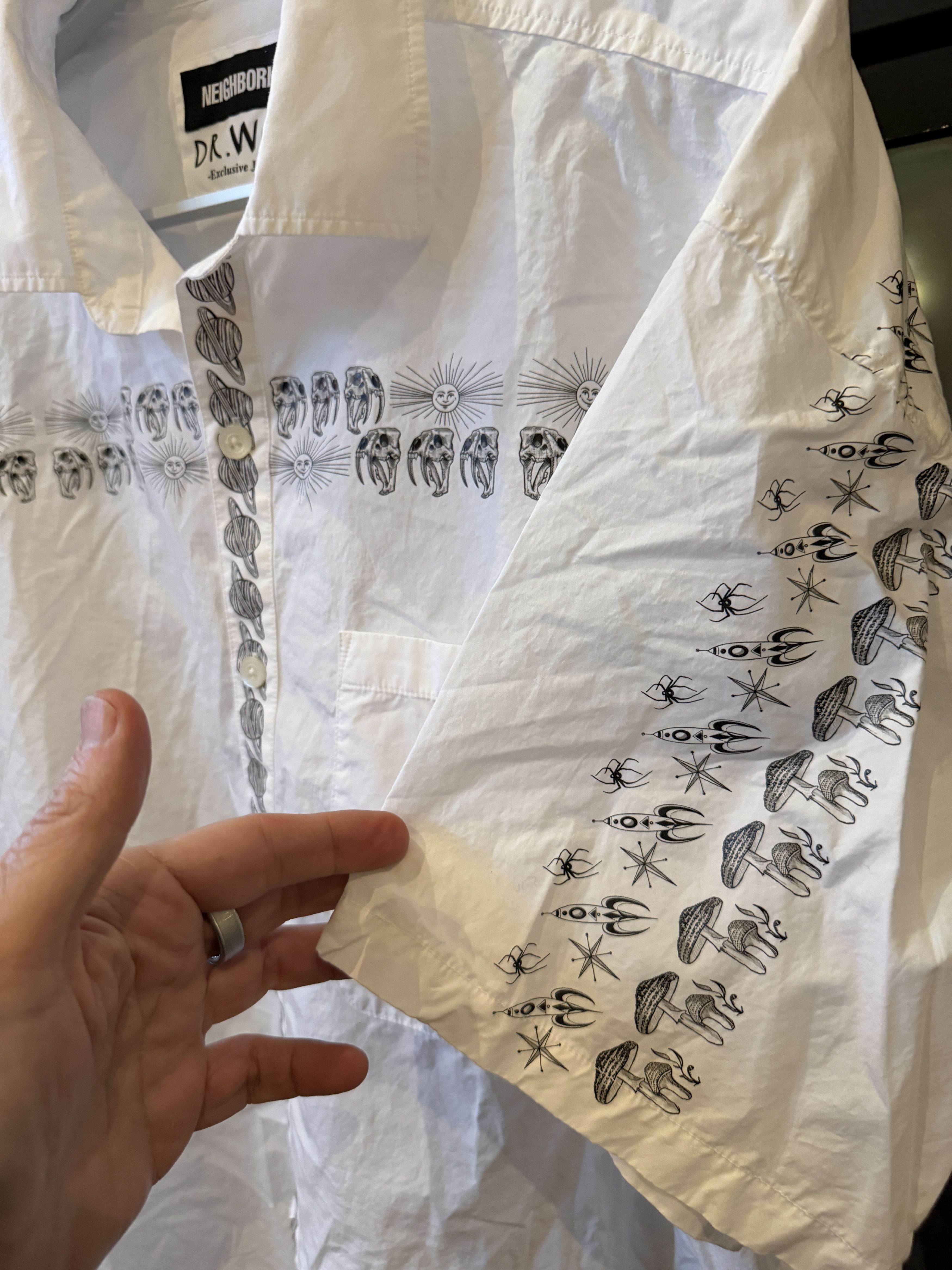 Neighborhood RARE!! NEIGHBORHOOD X DR. WOO Short sleeve button up XL Size US XL / EU 56 / 4 - 12 Thumbnail