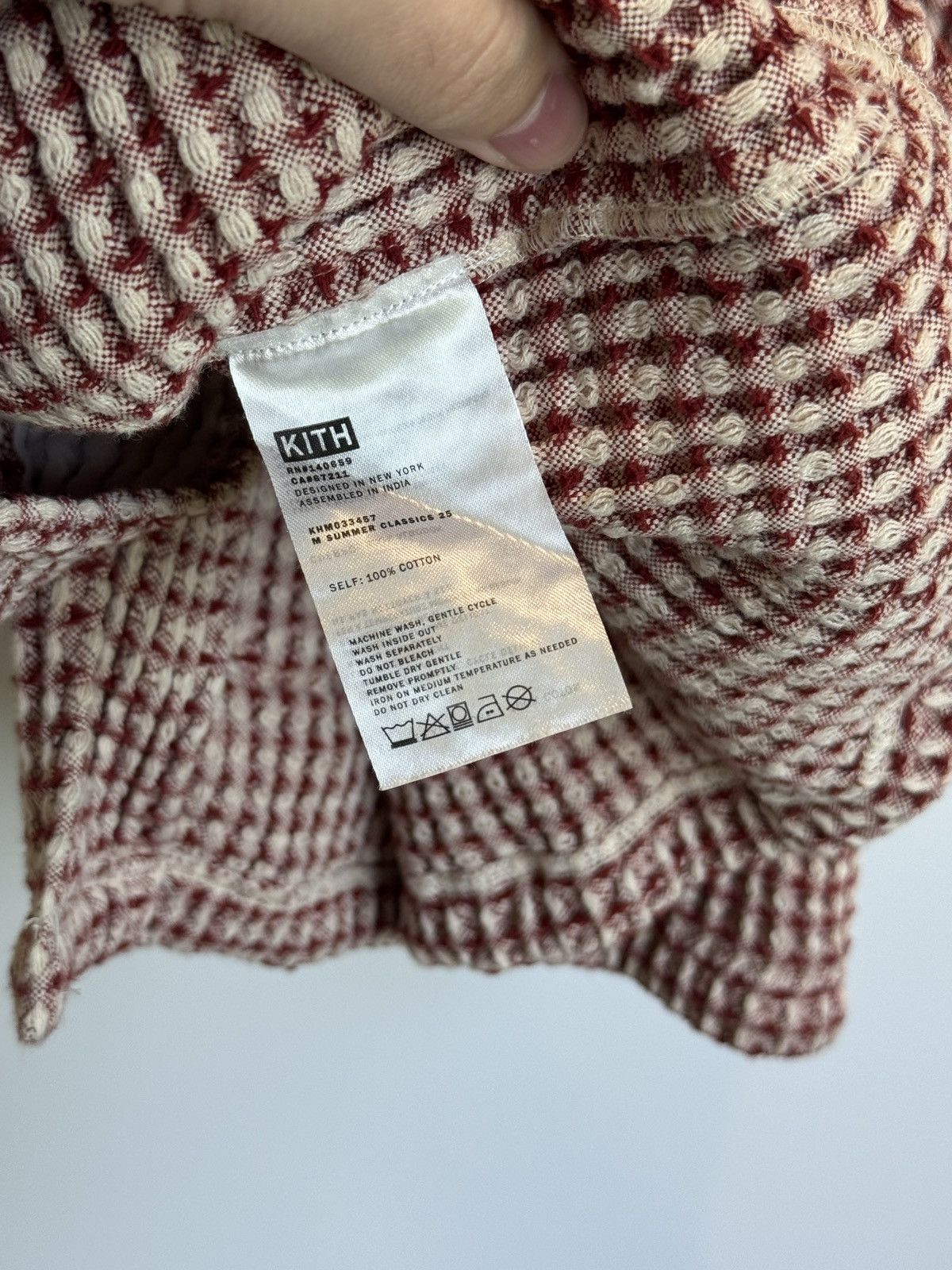Kith Kith Geometric Diamond SS Boxy Collared Overshirt Bitters M Size US M / EU 48-50 / 2 - 8 Thumbnail