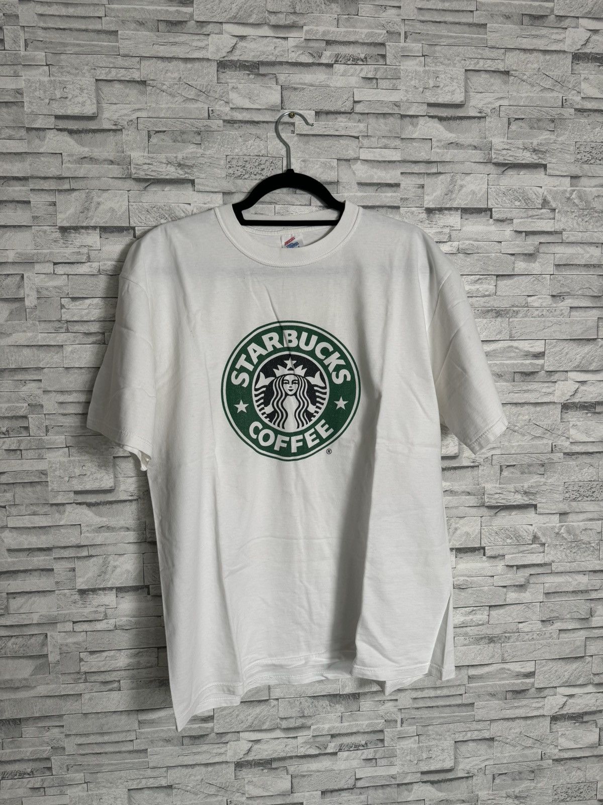 Jerzees Vintage Starbucks Coffee T-Shirt Jerzees Graphic M-L Size US M / EU 48-50 / 2 - 1 Thumbnail
