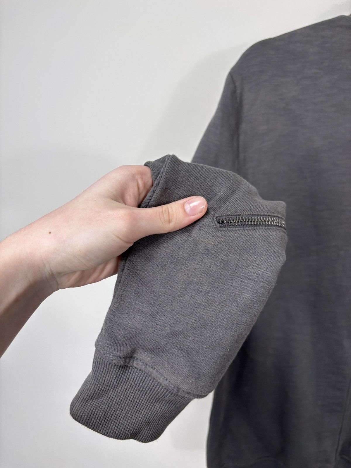 Allsaints AllSaints Men’s Grey Full Zip Cotton Newton Bomber Jacket Size US S / EU 44-46 / 1 - 22 Thumbnail
