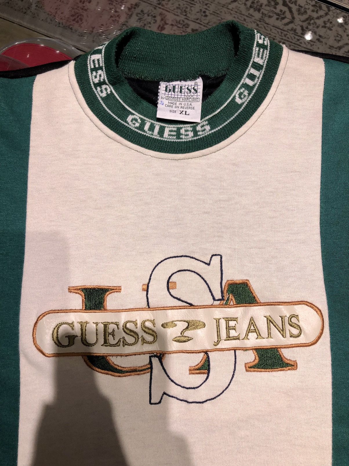 Vintage Vintage 90s Bootleg Guess Jeans T-Shirt Size US XL / EU 56 / 4 - 5 Thumbnail