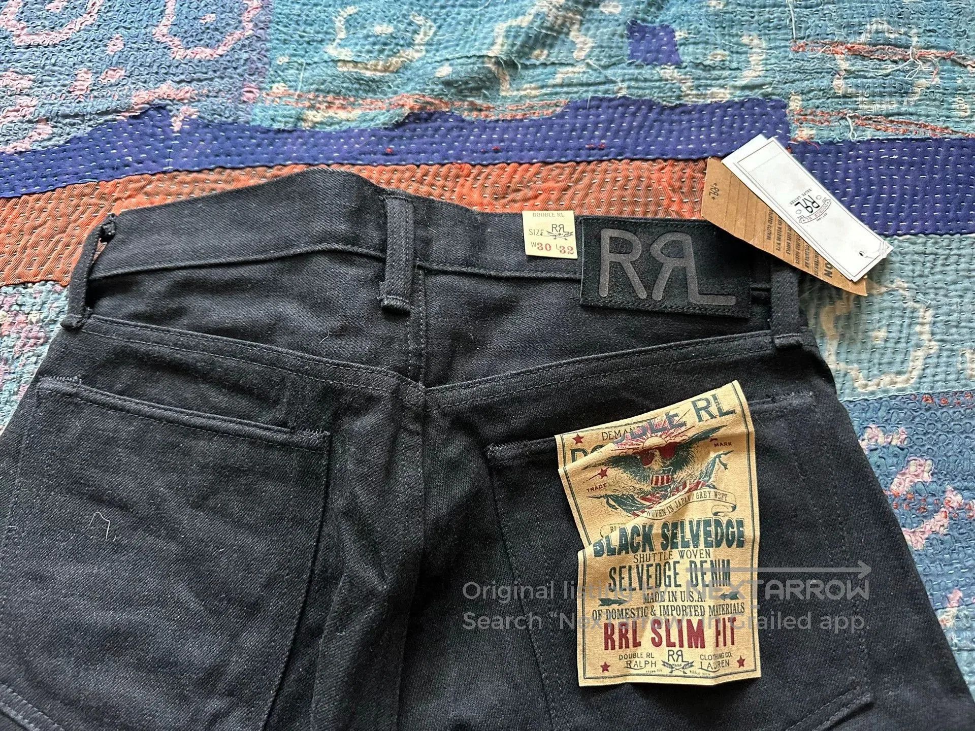 RRL Ralph Lauren rrl black vintage. Size US 30 / EU 46 - 3 Thumbnail