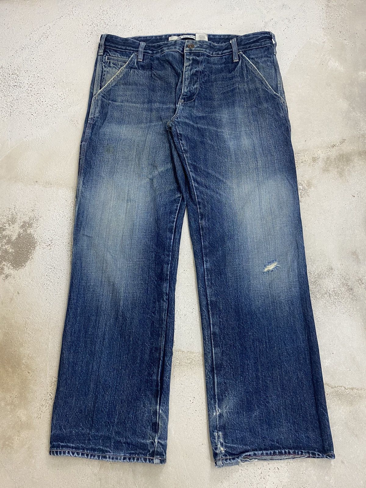JNCO × Japanese Brand Gap Jean Baggy Loose Fit Blue Jean Cargo Pocket Jnco Size US 37 - 2 Thumbnail