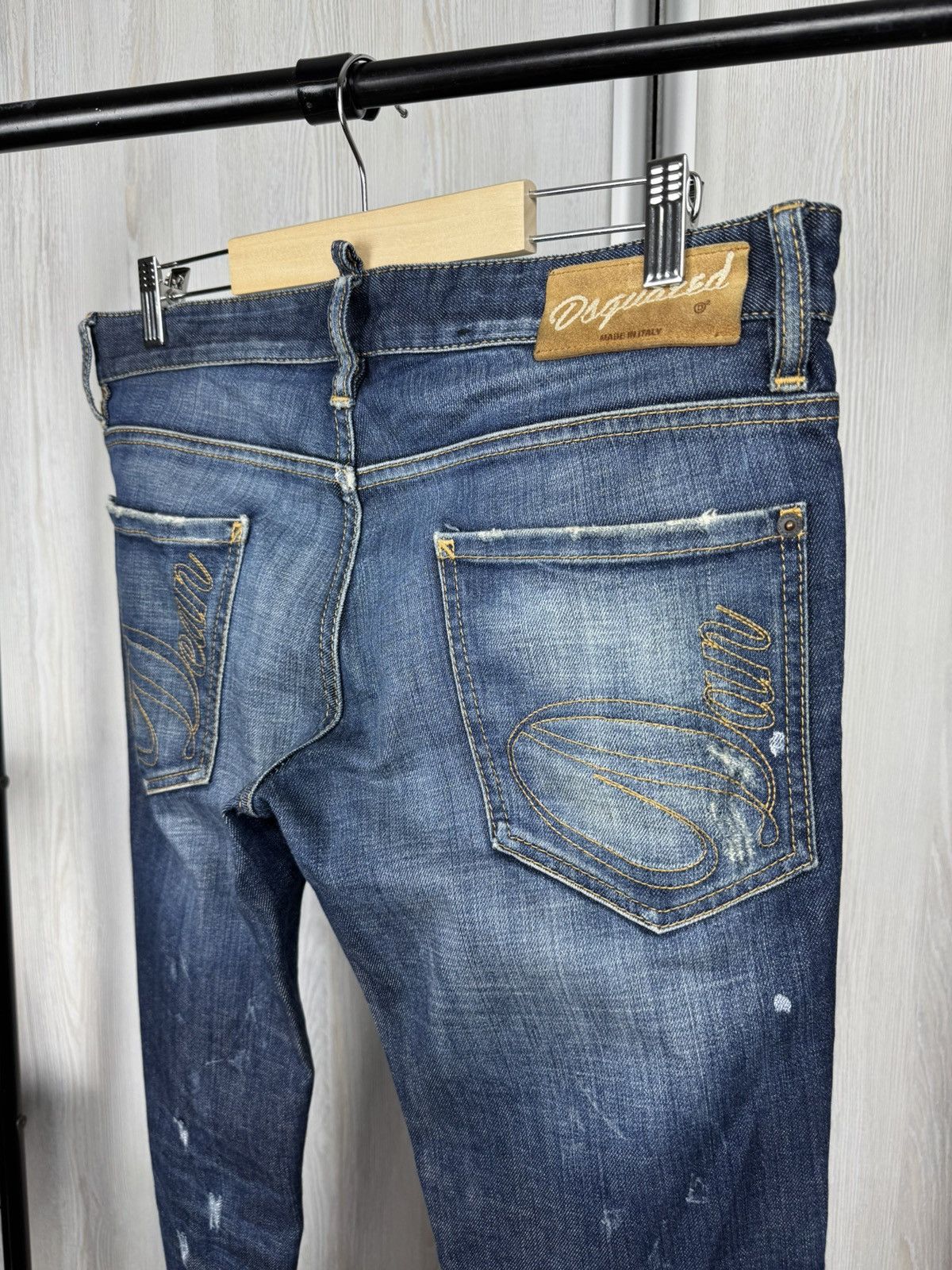 Dsquared2 Dsquared2 blue faded distressed denim jeans pants Size 34" / US 12 / IT 48 - 10 Thumbnail