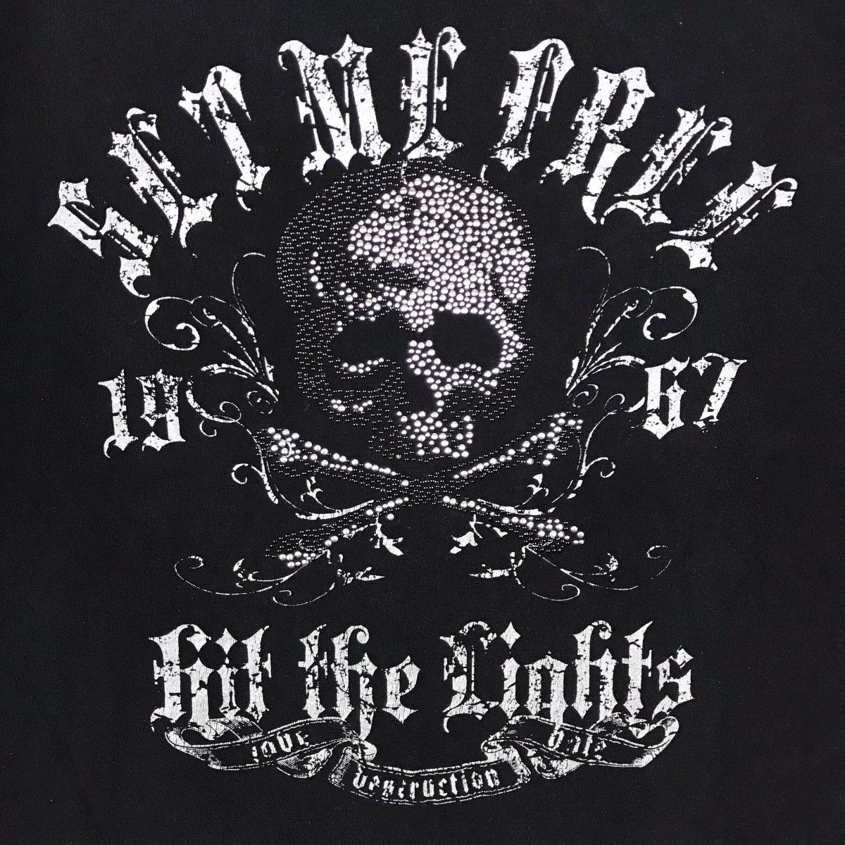 Japanese Brand Japanese Clothing Ivanhoe Skull Punk Tee Shirt Size US XXL / EU 58 / 5 - 3 Thumbnail