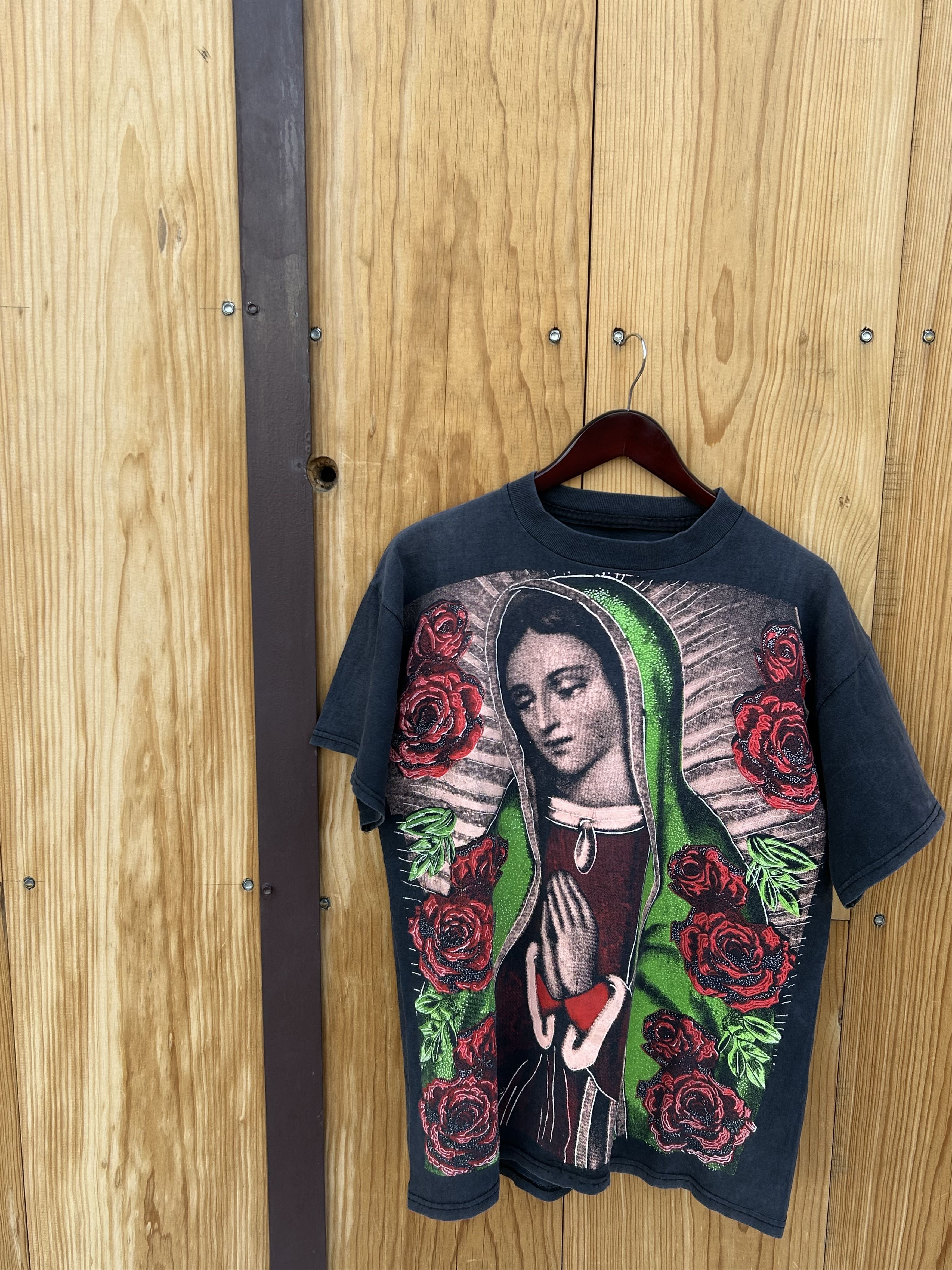 Vintage Virgen de Guadalupe AOP 90s Size US L / EU 52-54 / 3 - 7 Thumbnail