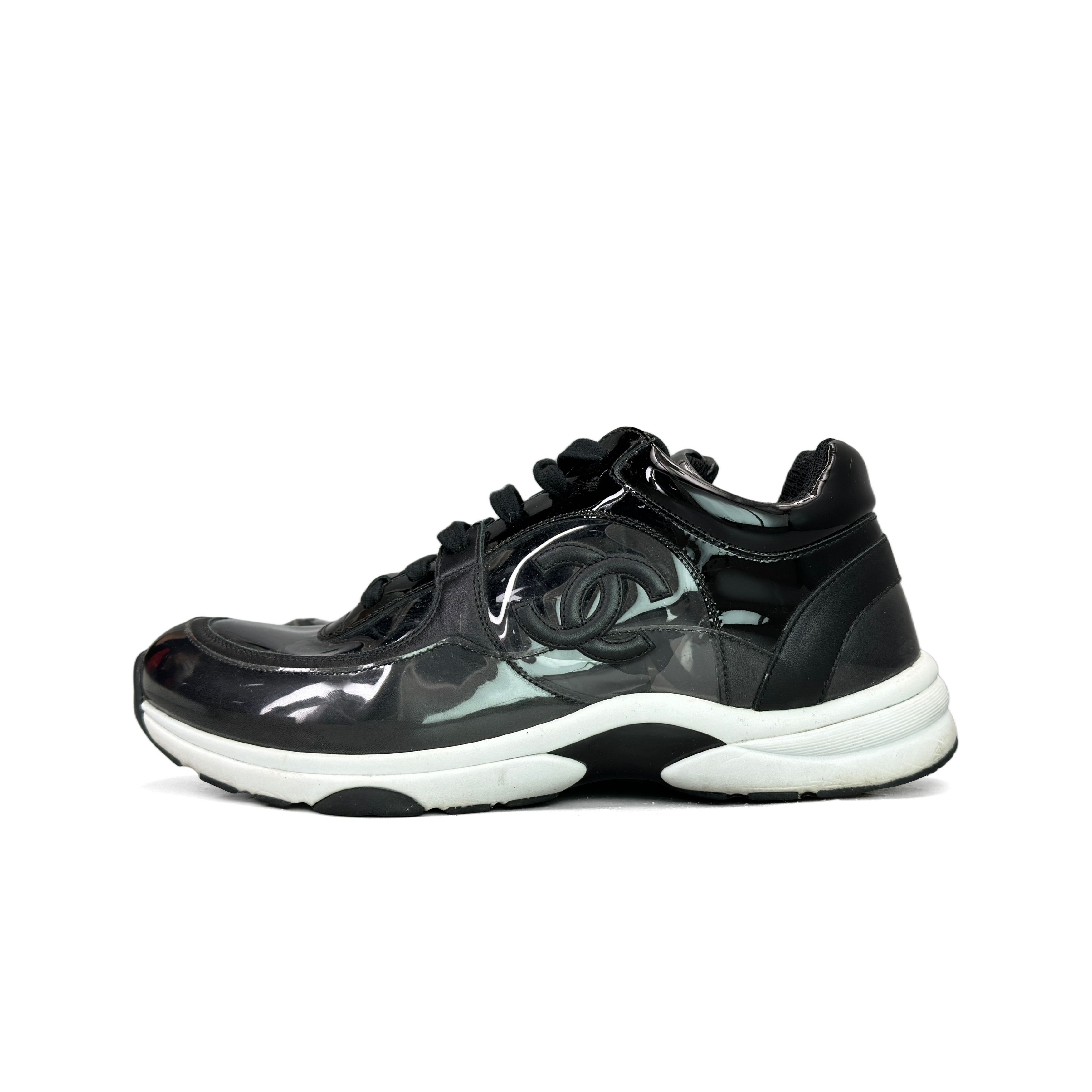 Chanel Chanel Black Low-Top Sneakers Size 42 Size US 12 / IT 42 - 1 Thumbnail
