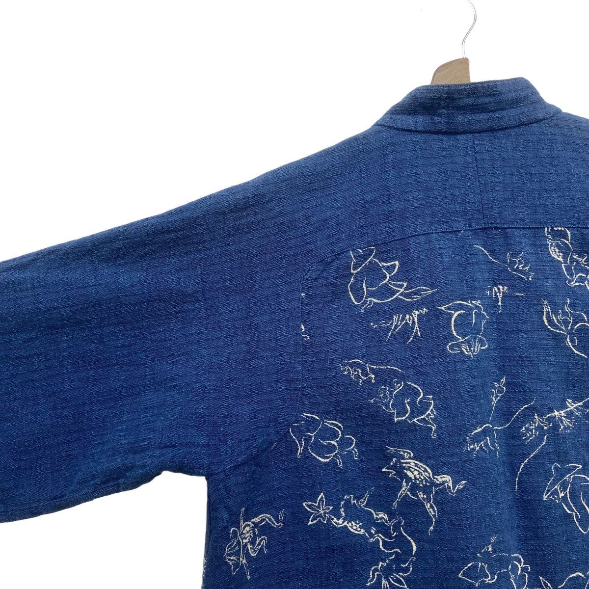 Japanese Brand Japanese Traditional Sashiko Kendo Kurama Print Buttonlesss Size US S / EU 44-46 / 1 - 18 Thumbnail