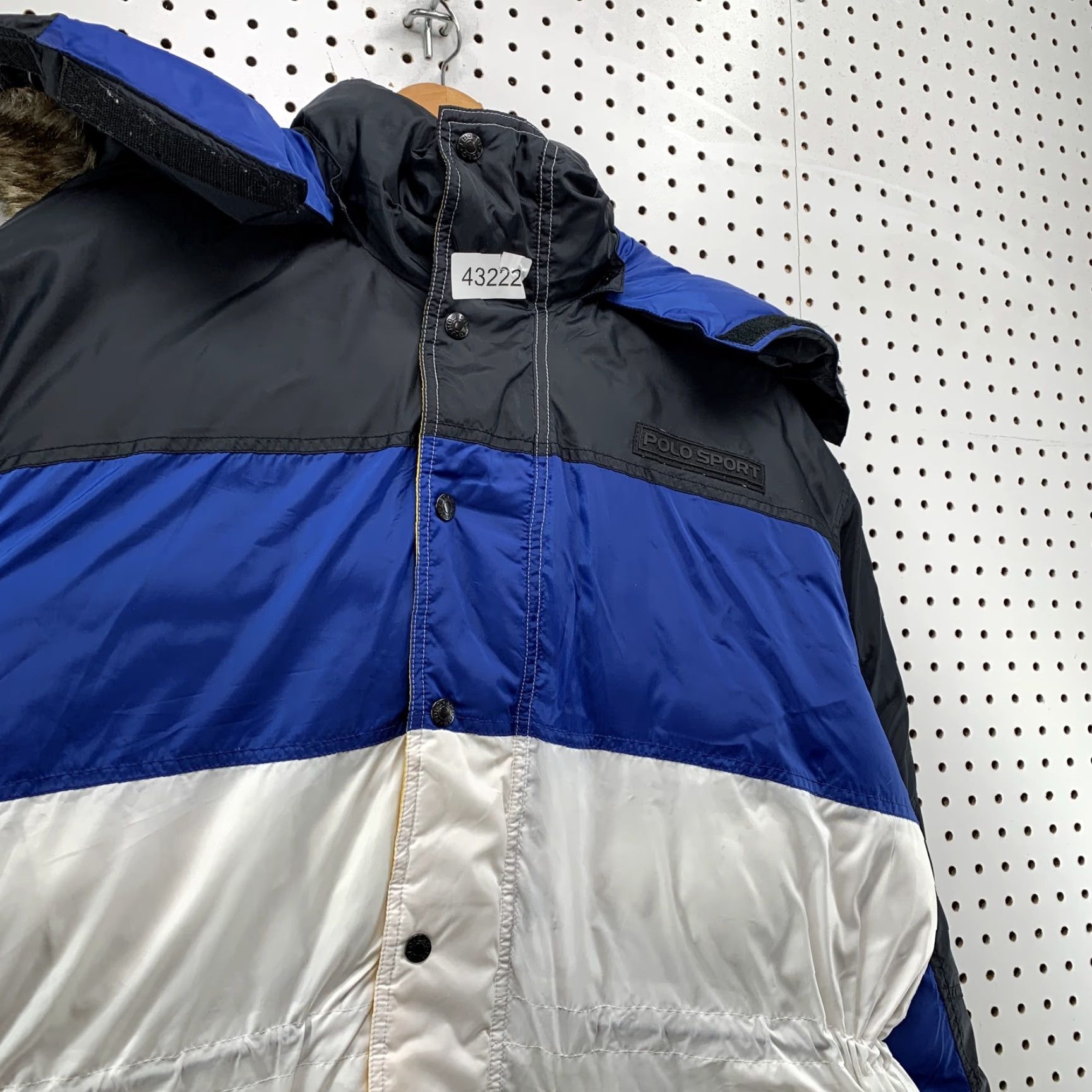 Ralph Lauren VTG Polo Sport Ralph Lauren Down Puffer Jacket Mens Large Blue White Size US L / EU 52-54 / 3 - 5 Thumbnail