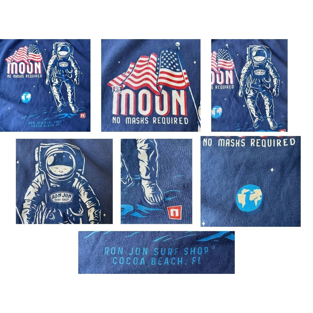 Ron Jon Surf Shop Ron Jon Moon Landing T Shirt XXL? Blue No Masks Required Size US XXL / EU 58 / 5 - 5 Thumbnail