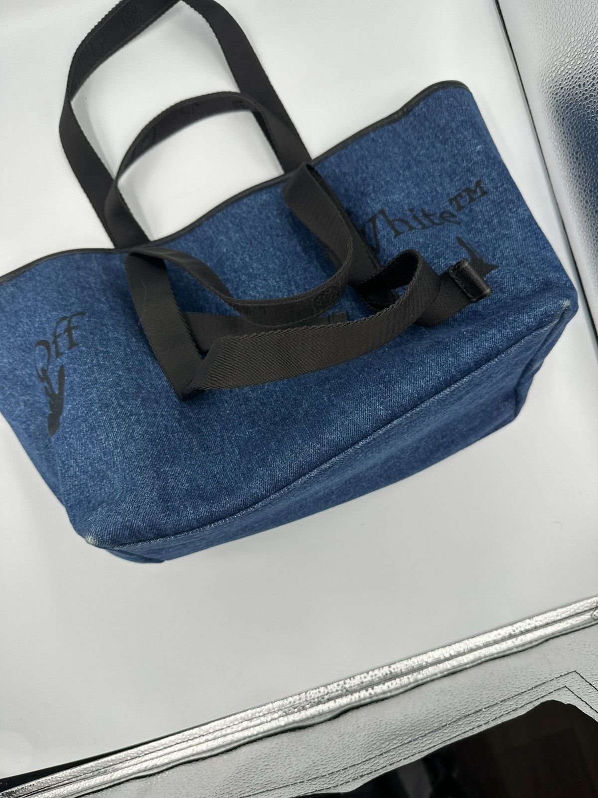 Off-White Off White Denim Handle Bag Size ONE SIZE - 2 Thumbnail