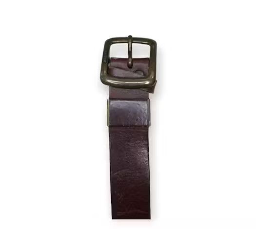 Edwin × Leather Vintage Edwin Solid Brass Leather Buckle Belts Size ONE SIZE - 2 Thumbnail