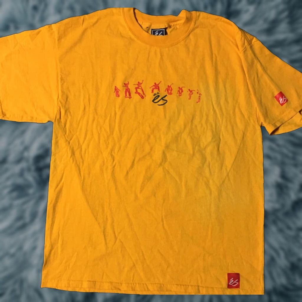 Vintage VINTAGE Fourstar Eric Koston Es Footwear Faded Shirt XL Yellow T-Shirt Men Striped Graphic Tee 90s Y2K Grunge USA Skate Circa 90s Size US XL / EU 56 / 4 - 1 Thumbnail