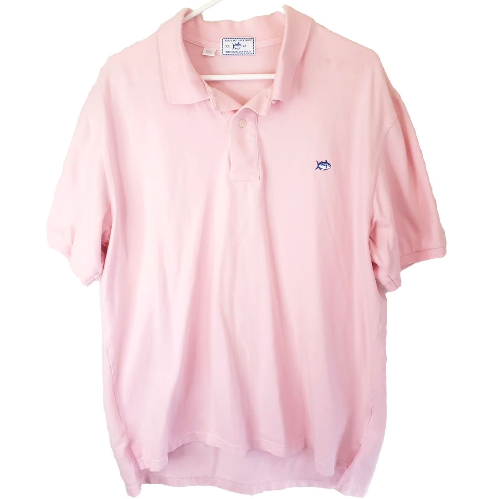 Southern Tide Southern Tide Skipjack Polo Shirt Men XL Pink Short Sleeve Polo Shirt Size US XL / EU 56 / 4 - 2 Thumbnail