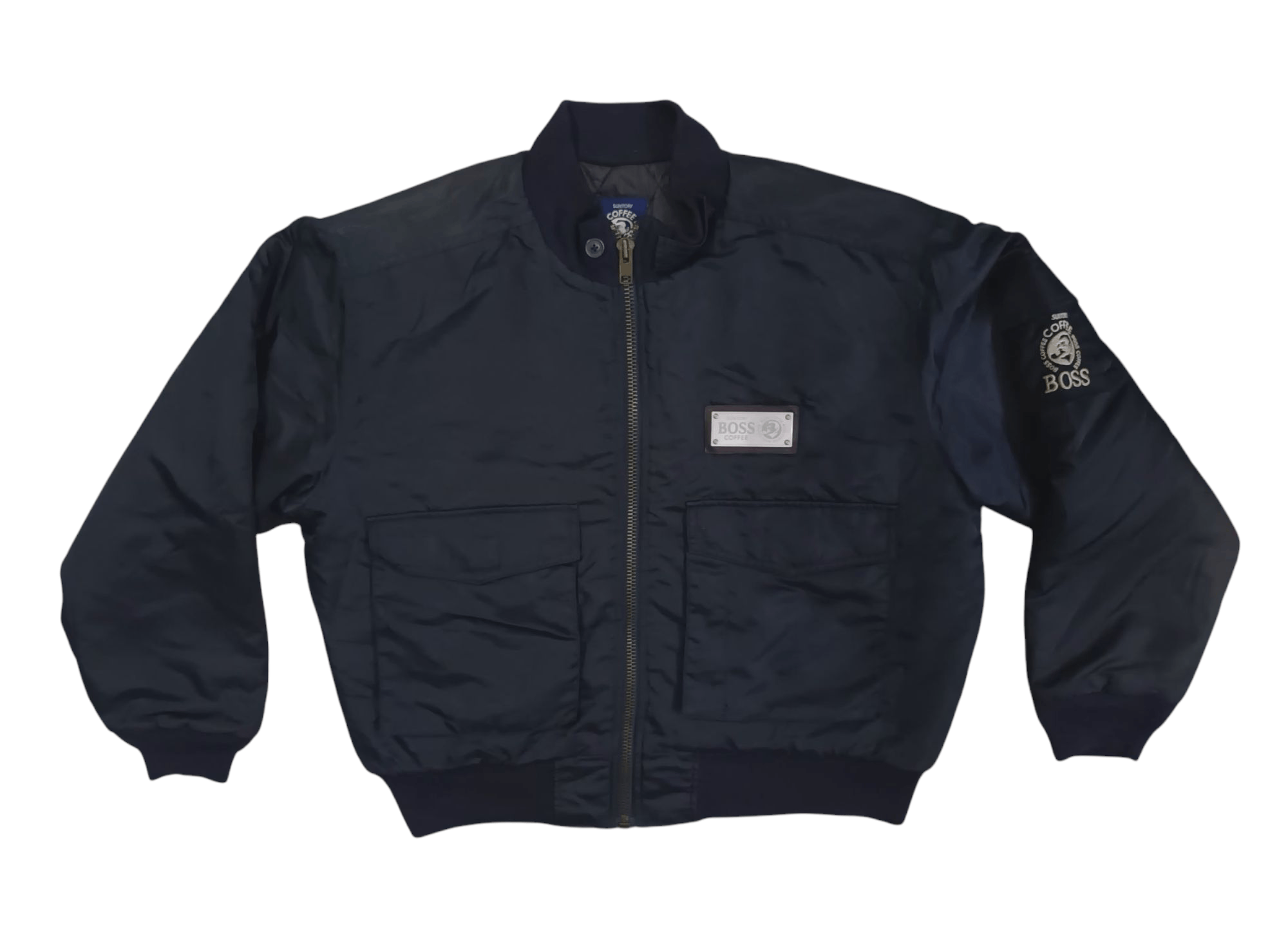 Japanese Brand 🔥 SUNTORY COFFEE BOSS BOMBER JACKET 🔥 Size US XXL / EU 58 / 5 - 2 Thumbnail