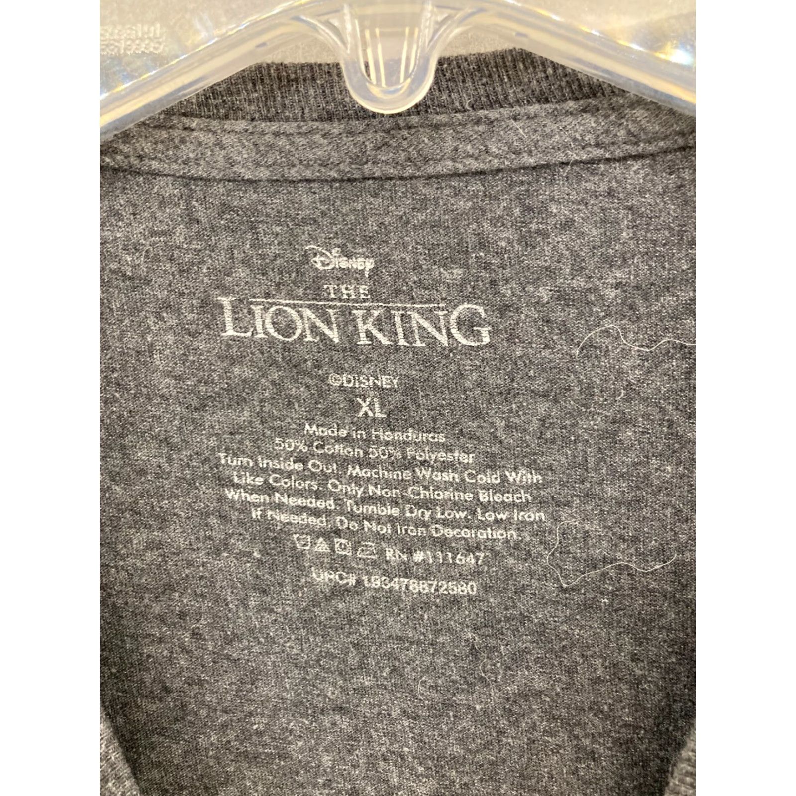 Vintage The Lion King Mens TShirt XL Gray Hakuna Matata Shirt Adult XL Gray Lion King Theme Cartoon Movie Mens TShirt Size US XL / EU 56 / 4 - 5 Thumbnail